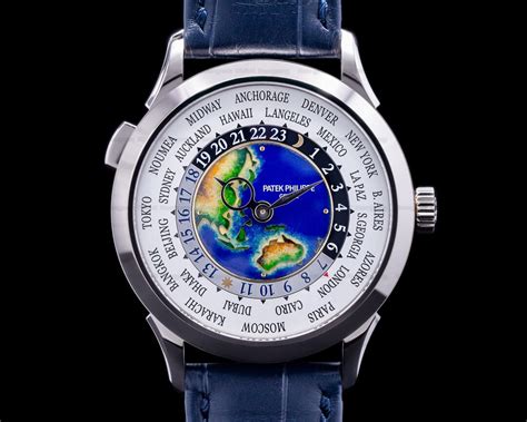 patek philippe world time enamel dial white gold|Review: The New Patek Philippe World Time Ref..